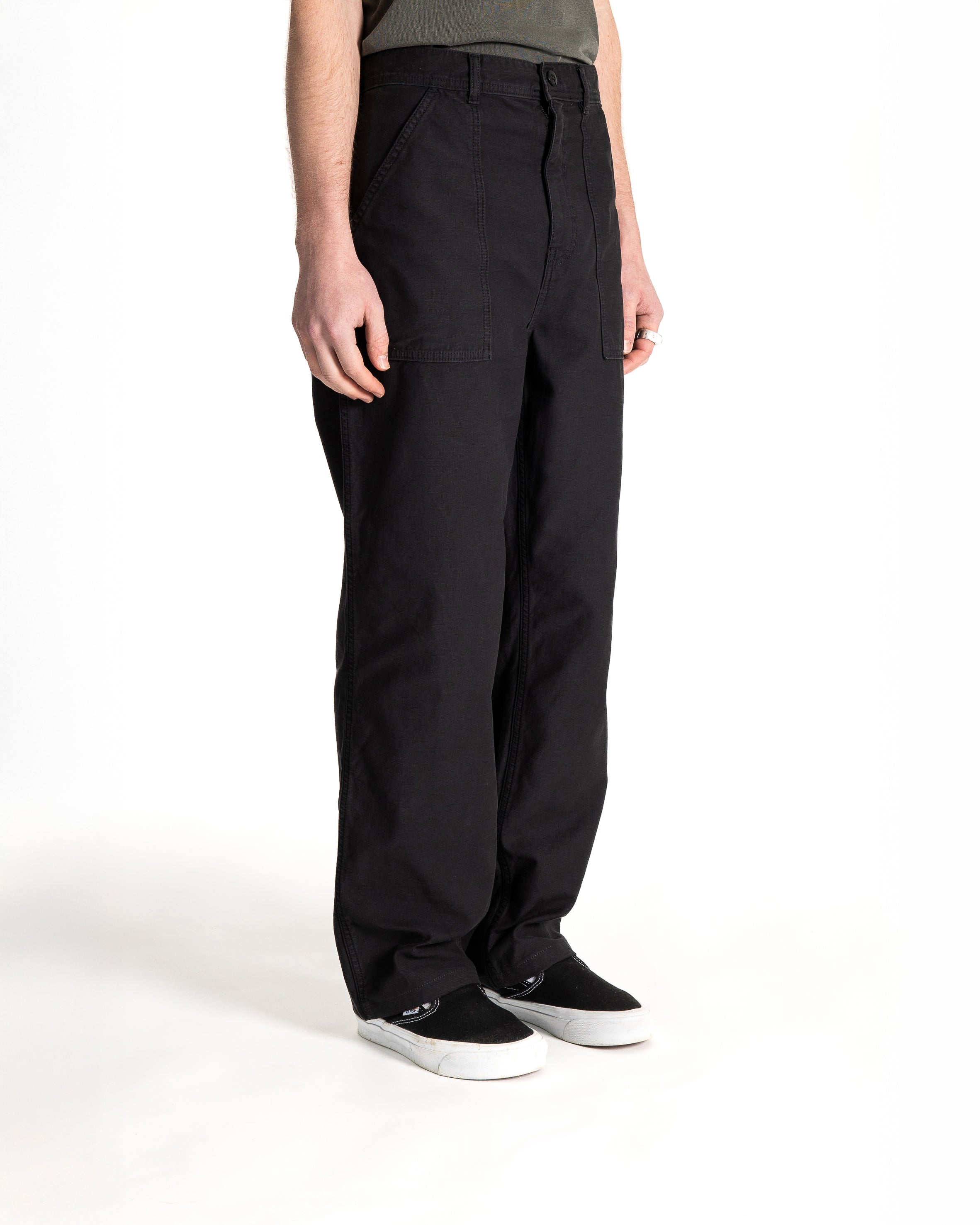 Fat Pant (Black Sateen)