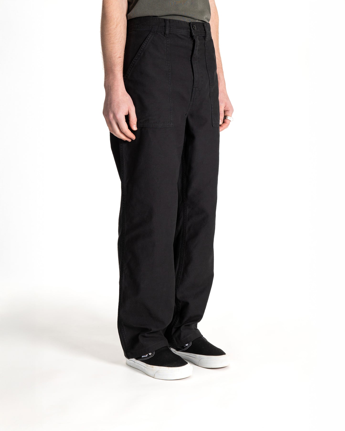 Fat Pant (Black Sateen)