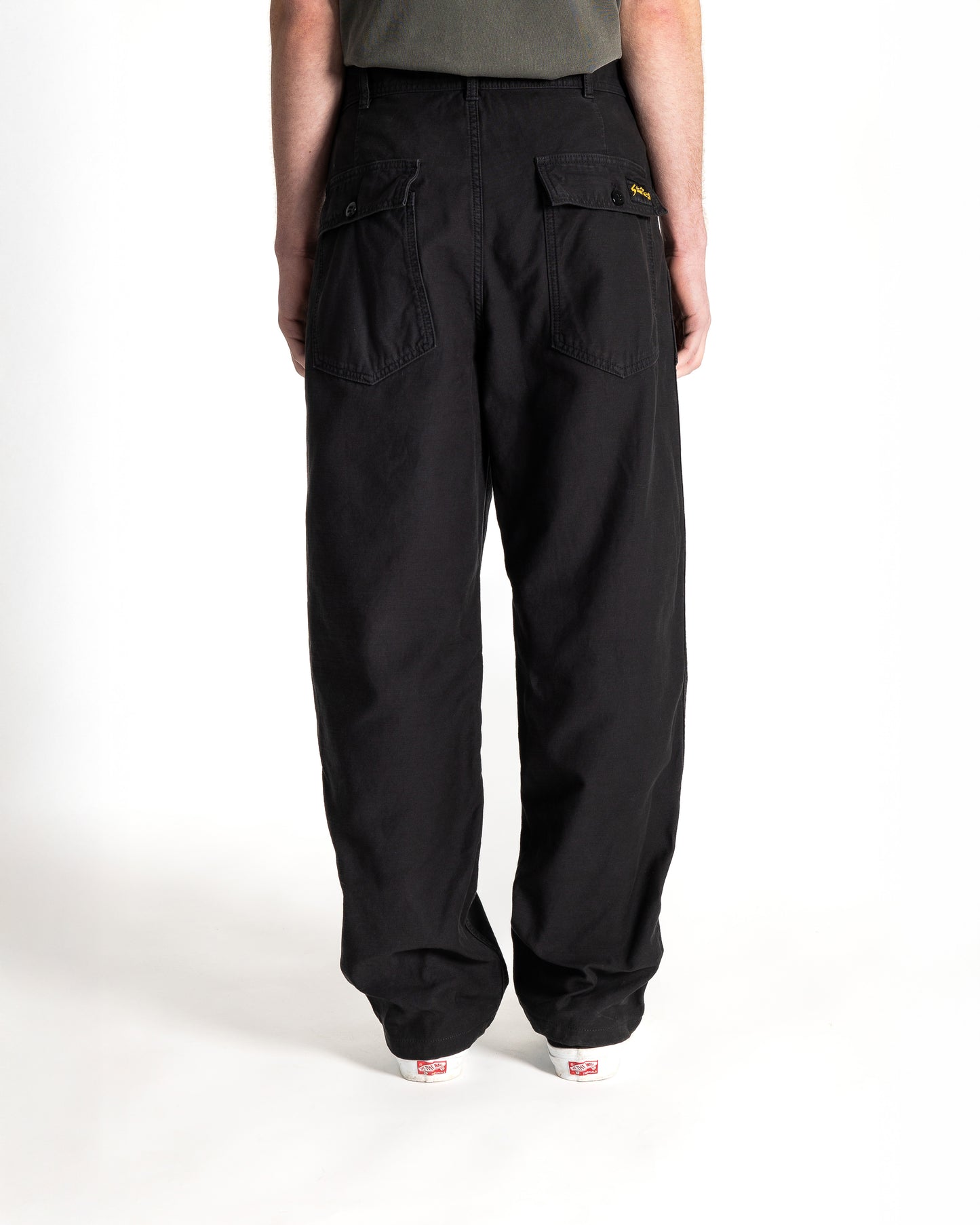 Fat Pant (Black Sateen)