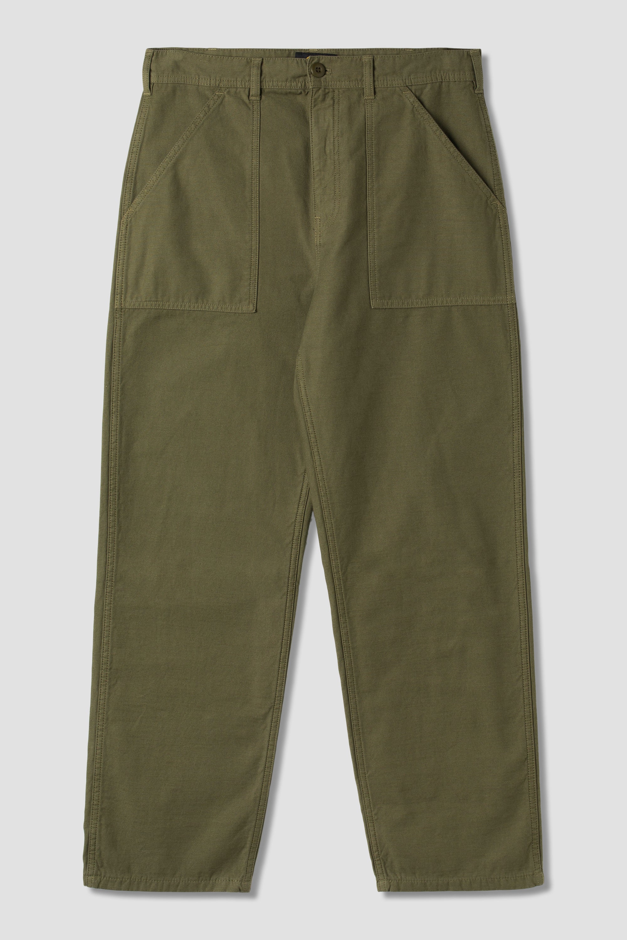 Fat Pant (Dark Olive Sateen)