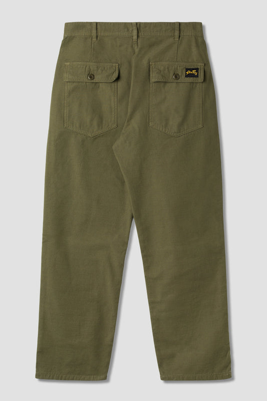 Fat Pant (Dark Olive Sateen)