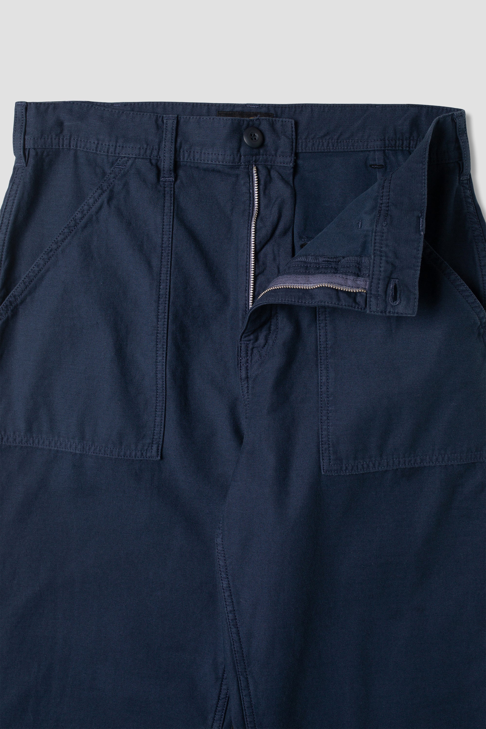 Fat Pant (Navy Sateen)
