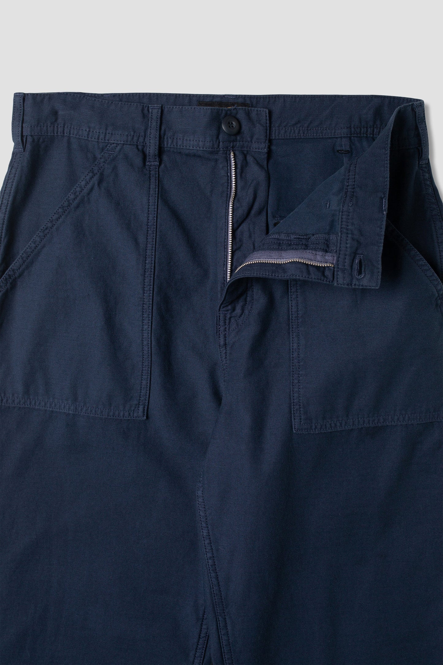 Fat Pant (Navy Sateen)