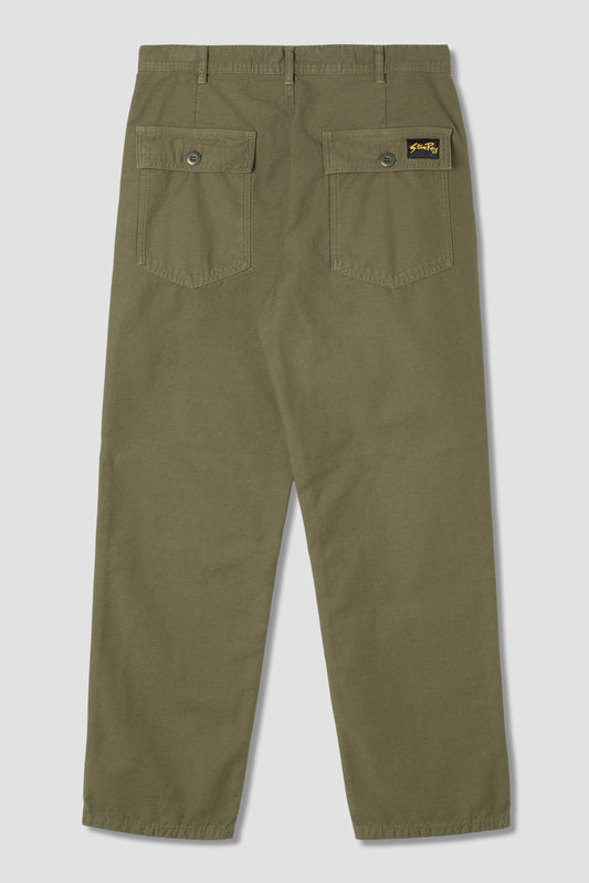 Fat Pant (Olive Sateen)
