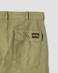 Fat Pant (Olive Sateen)