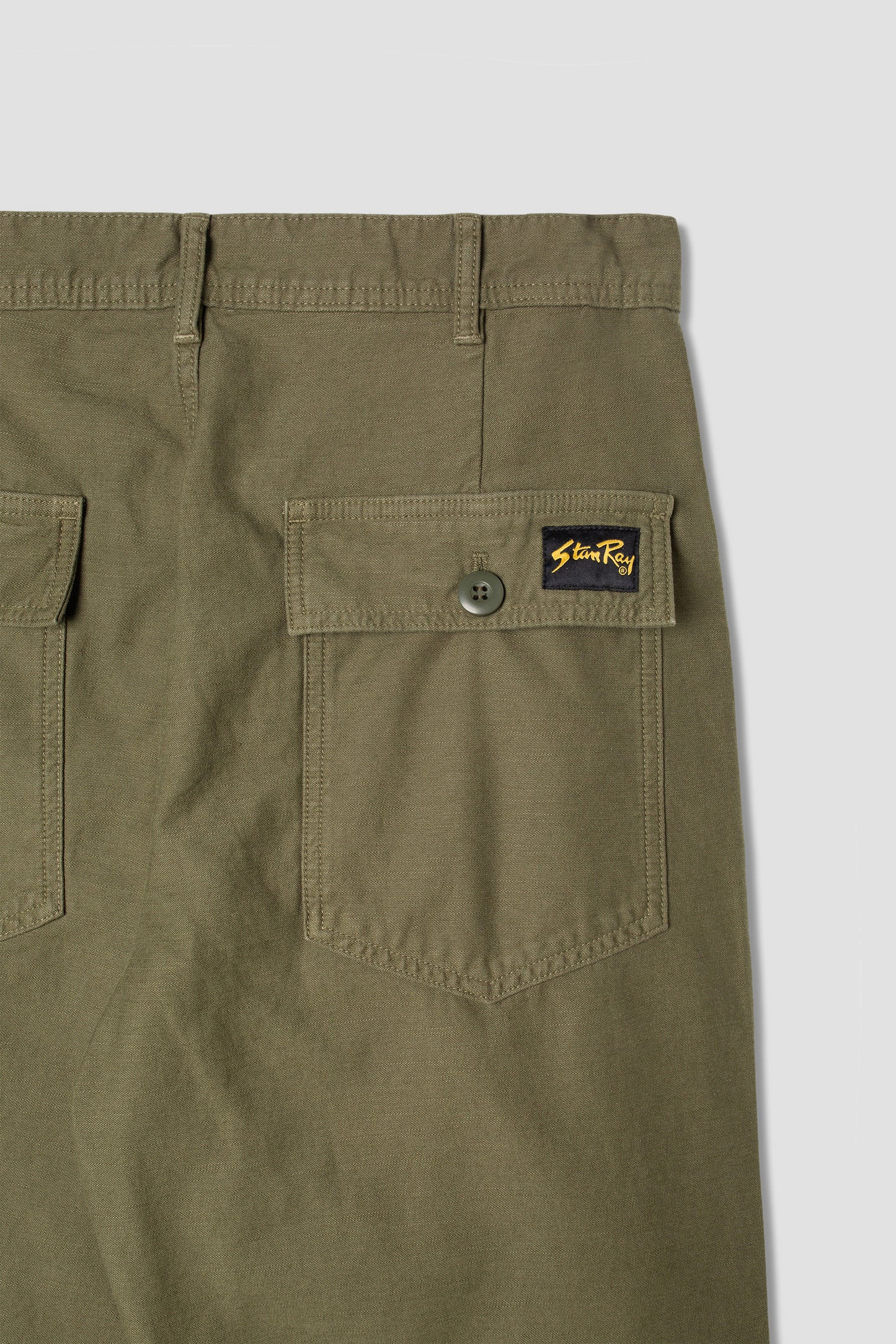 Fat Pant (Olive Sateen)