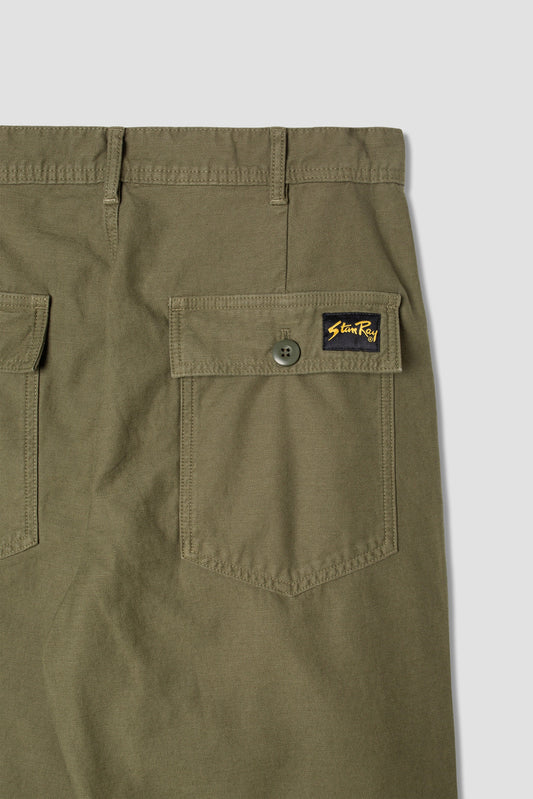 Fat Pant (Olive Sateen)