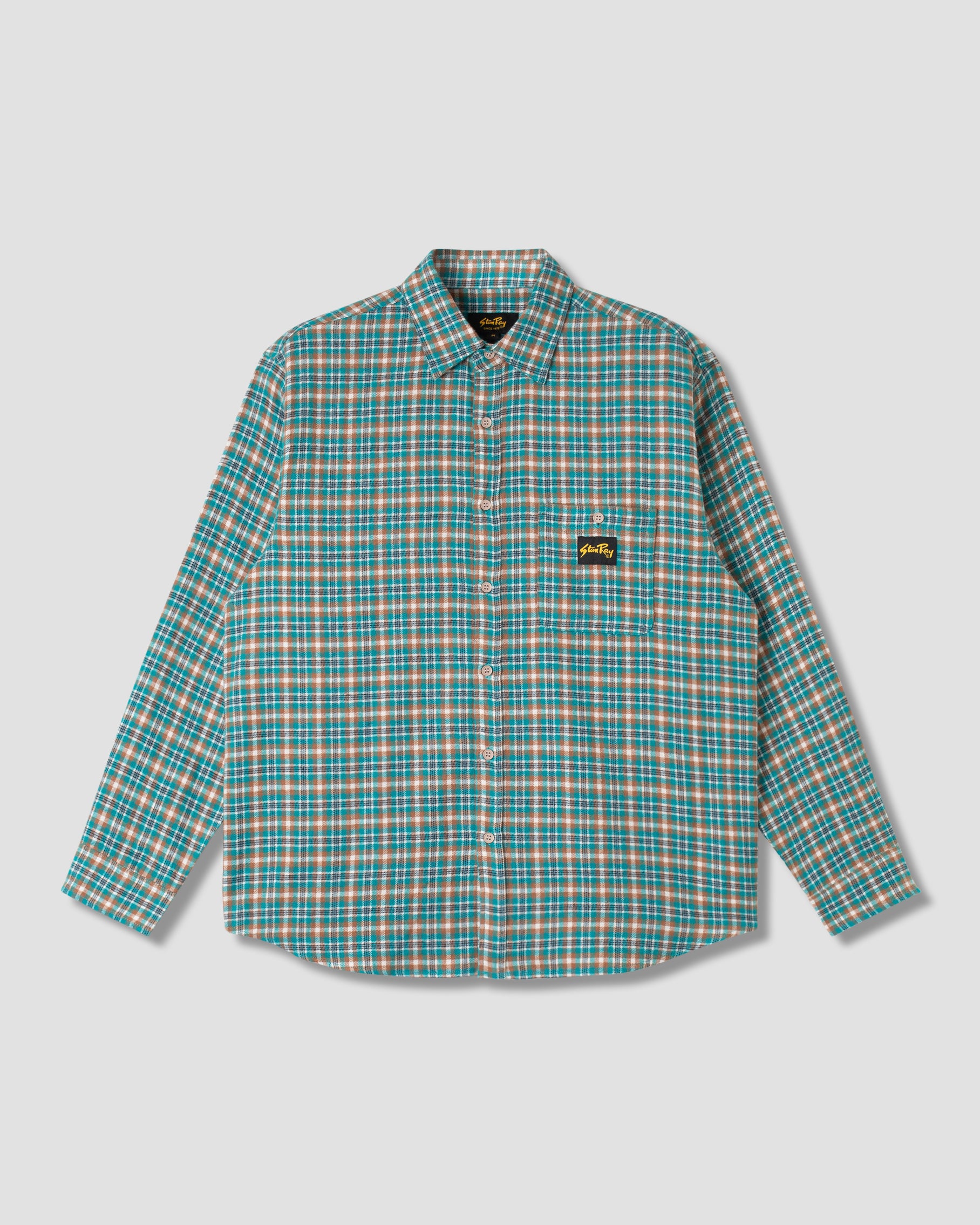 Chemise en flanelle (Aqua Plaid)