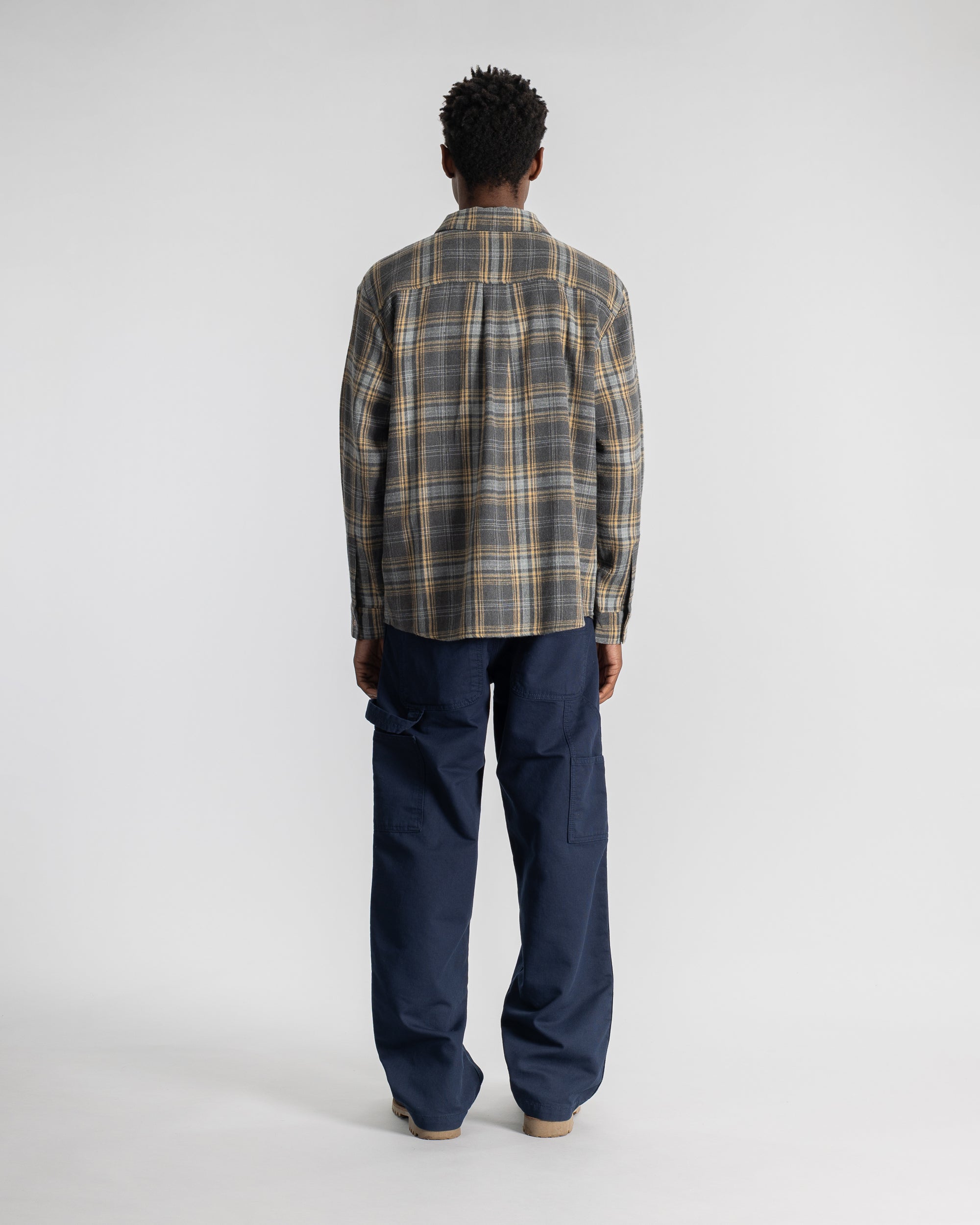 Flannel Shirt (Charcoal Plaid)