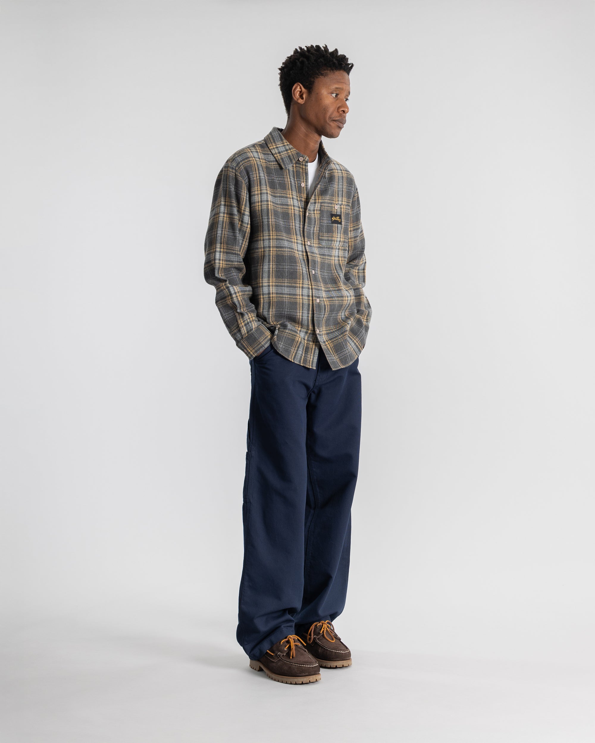 Flannel Shirt (Charcoal Plaid)