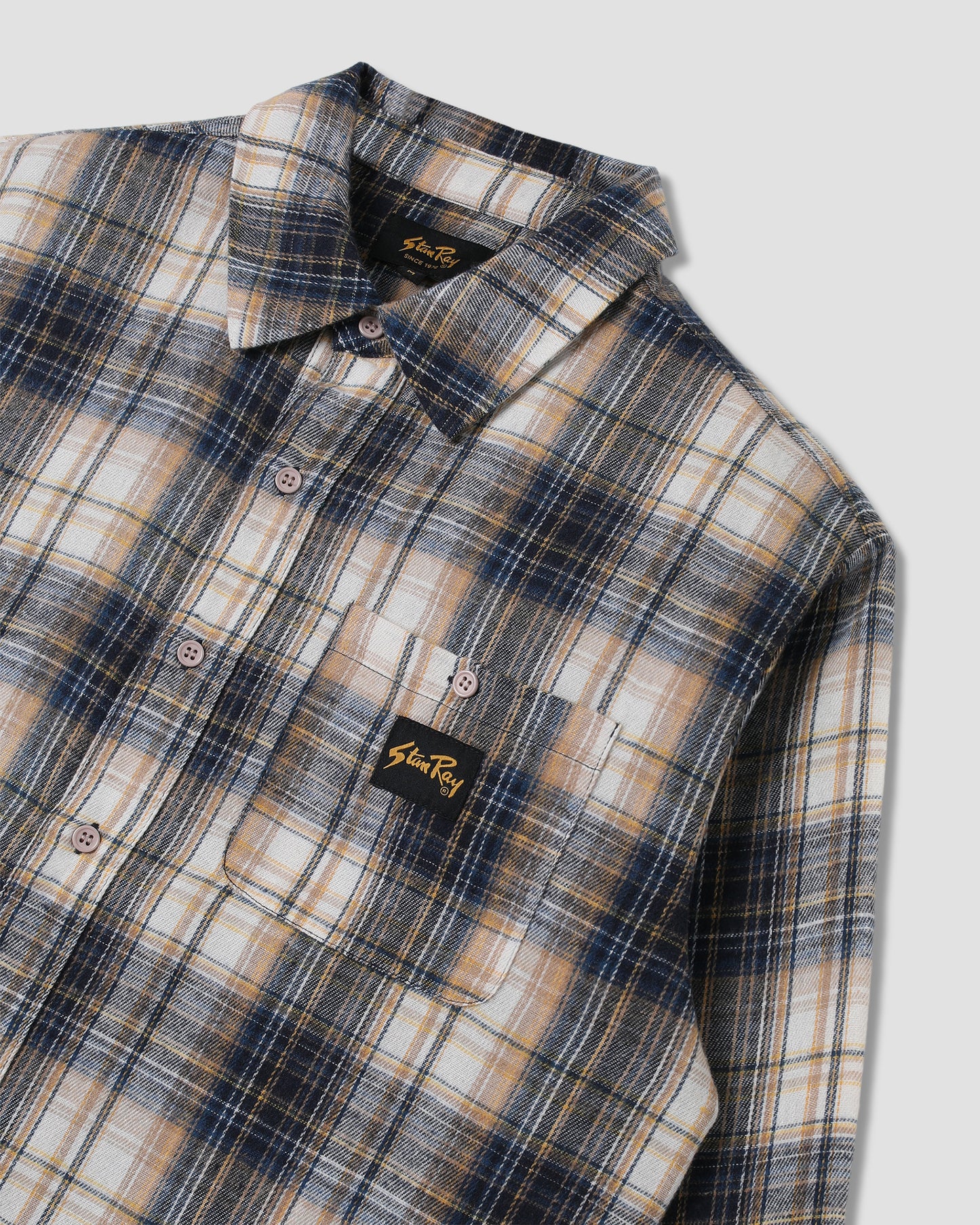 Flannel Shirt (Navy) Plaid