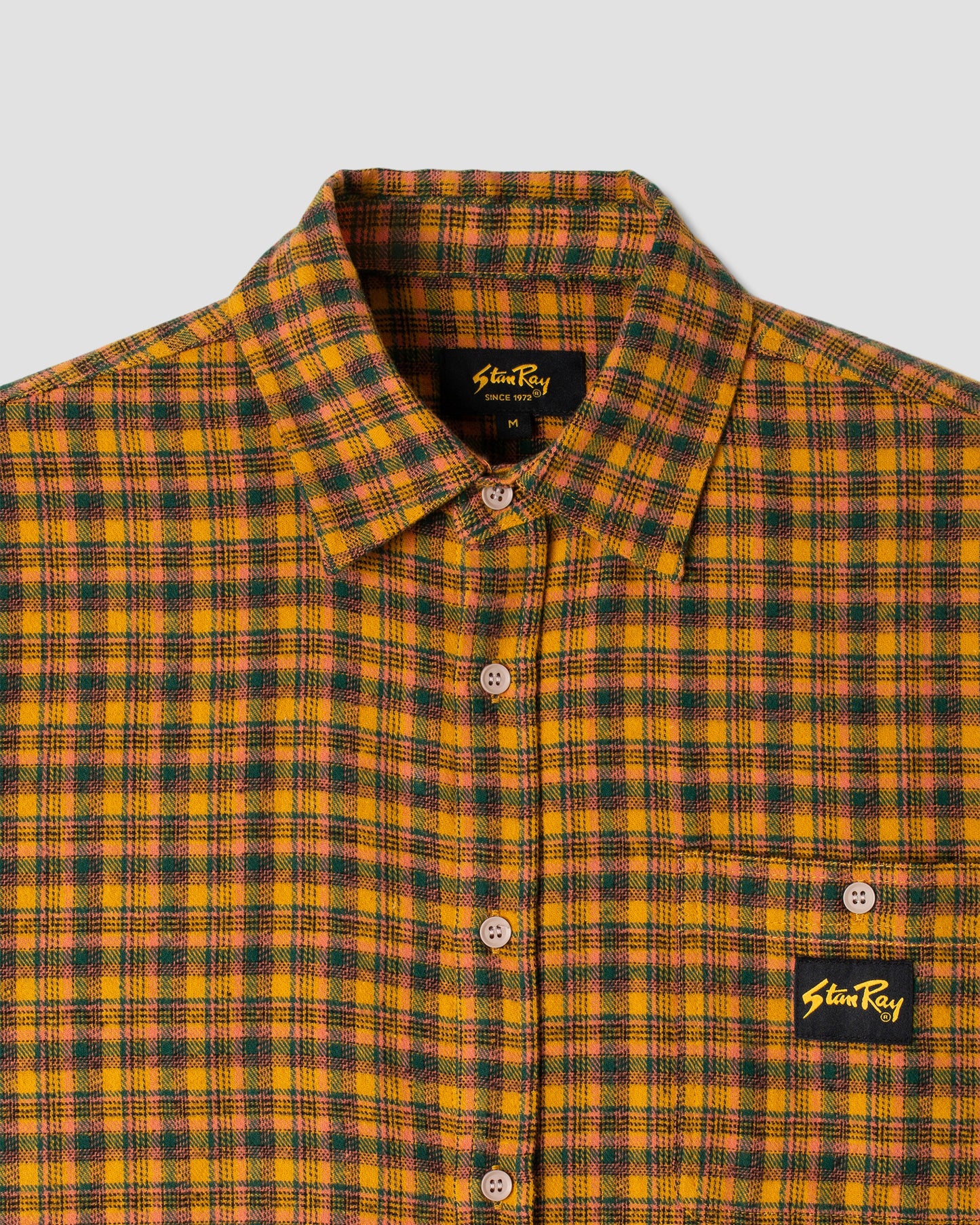 Chemise en flanelle (à carreaux orange)