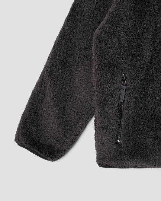 Fleece-Cardigan (Schwarz)