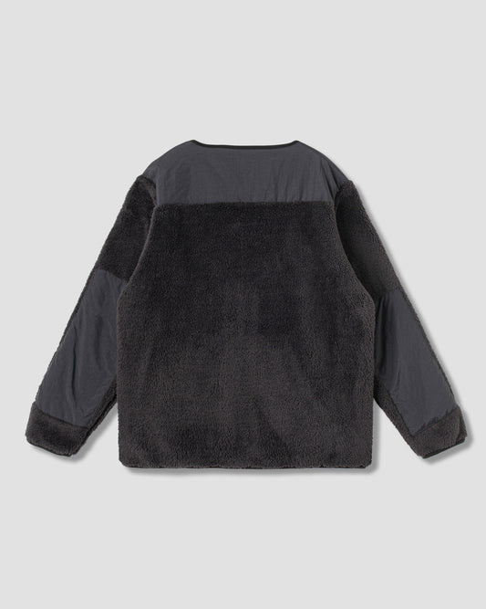 Fleece-Cardigan (Schwarz)
