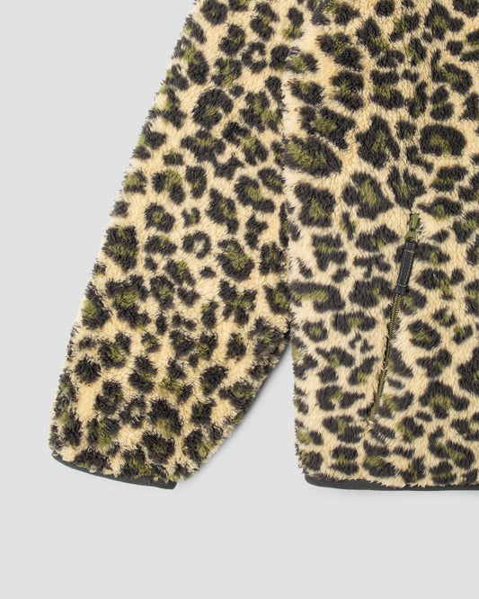 Fleecejacke (Leopardentarn)