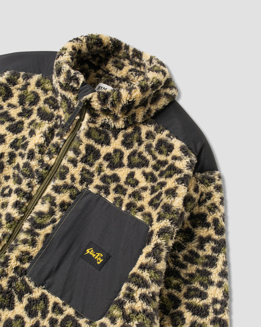 Fleecejacke (Leopardentarn)