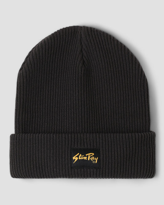 Fold Beanie (Washed Black)