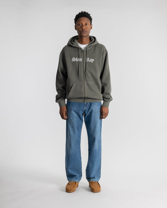 Hardcore Zip Hood (Washed Black)