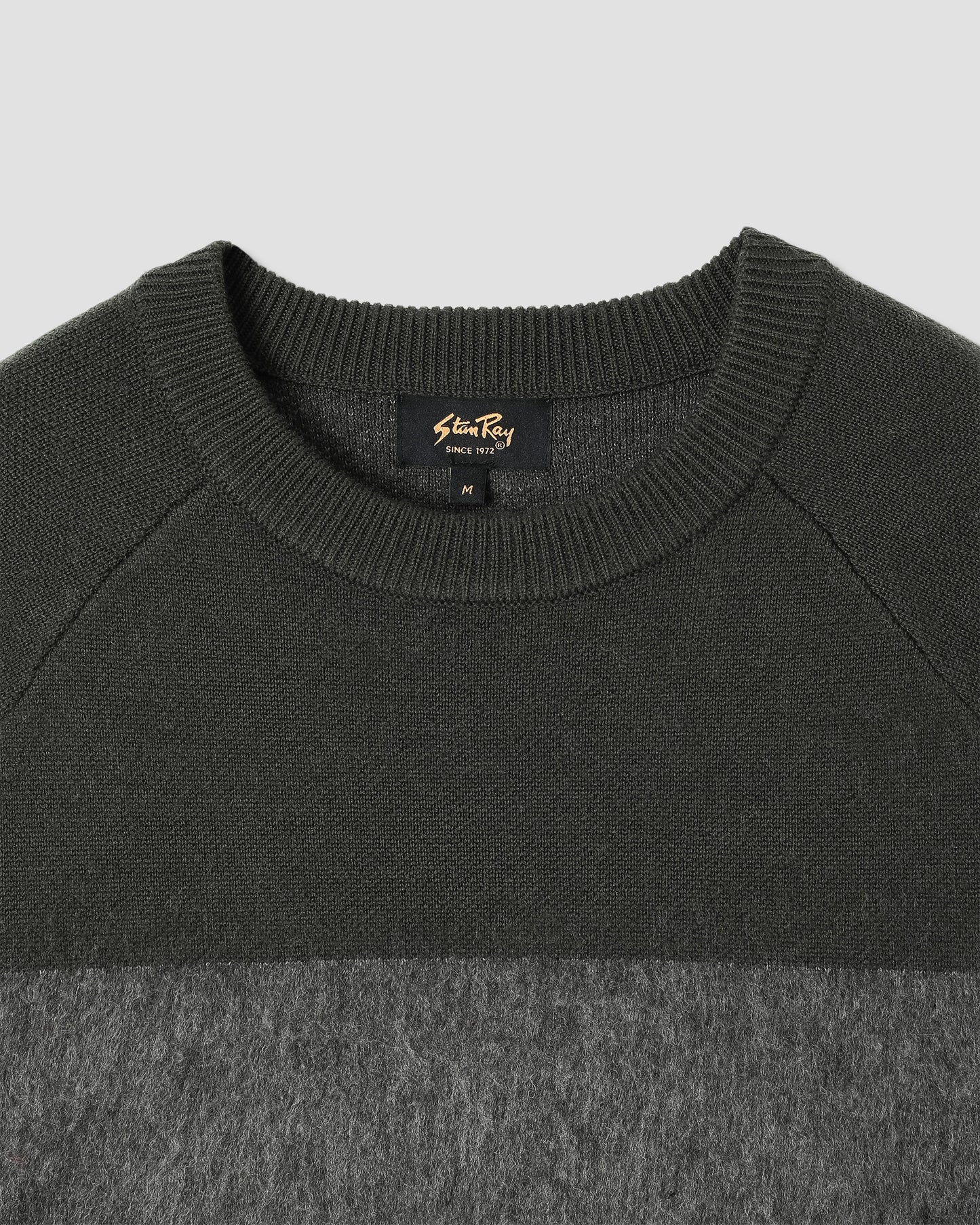 Knitted Sweater (Botanical Green/Charcoal Stripe)