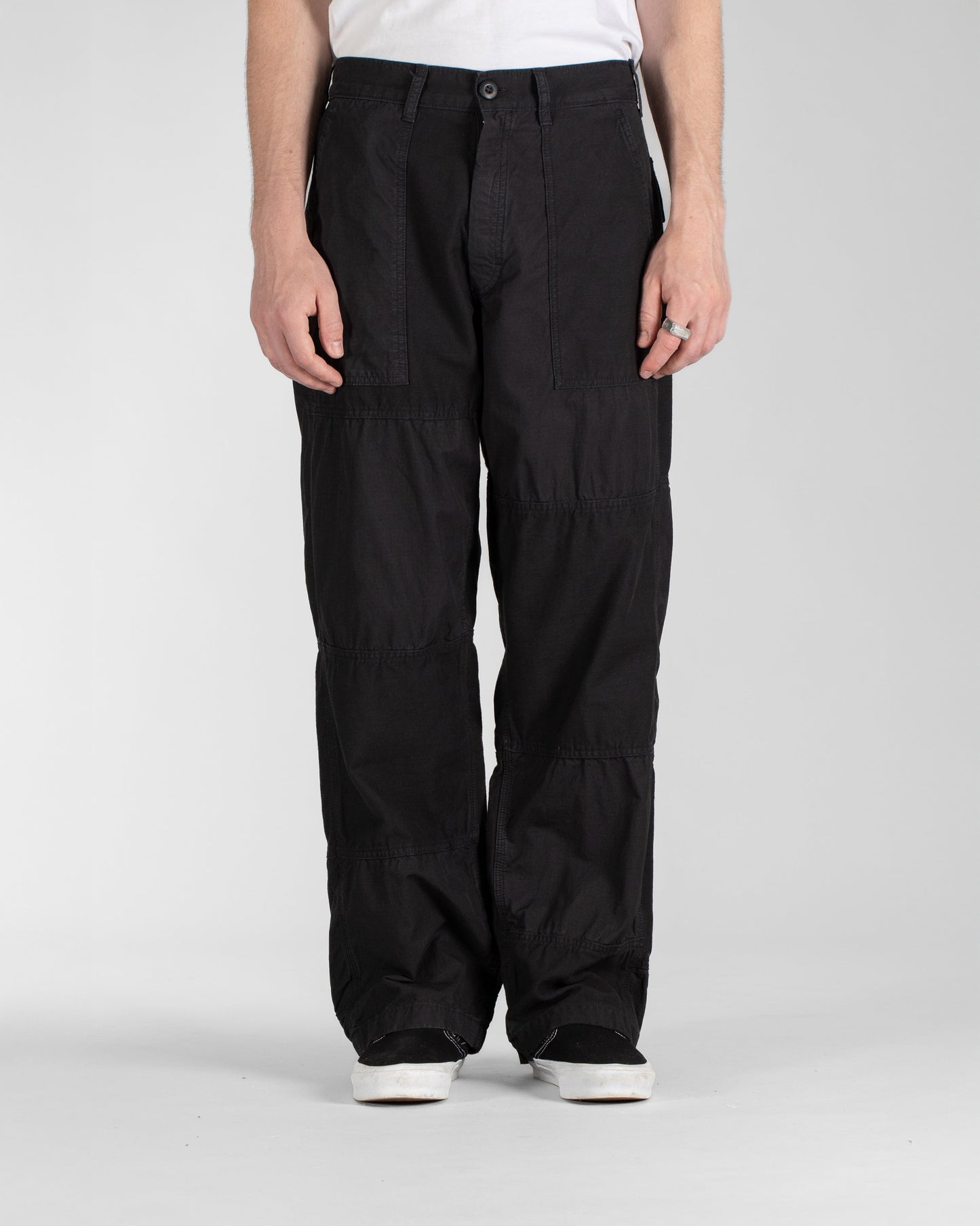 Pantalon K (mélange noir Rs/satin)