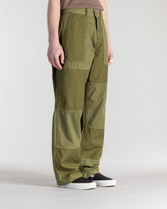 Pantalon K (mélange de popeline et de Rs olive)