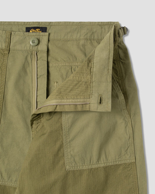 Pantalon K (mélange de popeline et de Rs olive)