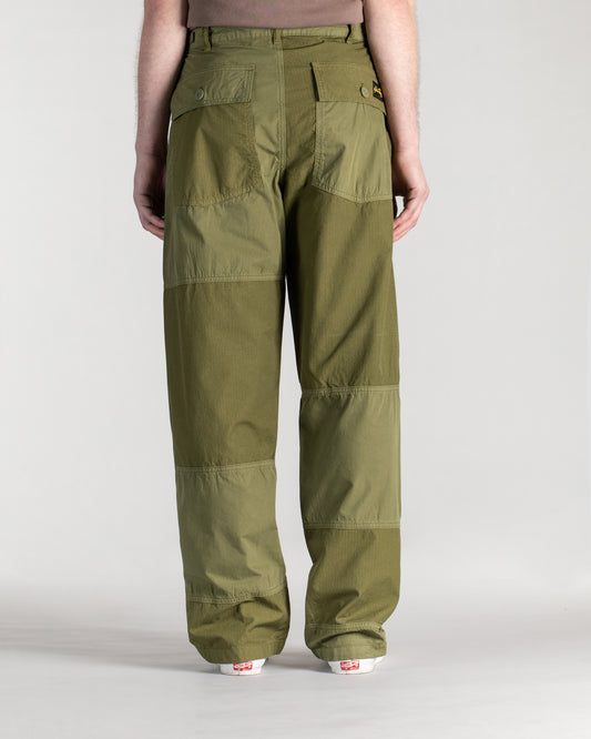 Pantalon K (mélange de popeline et de Rs olive)
