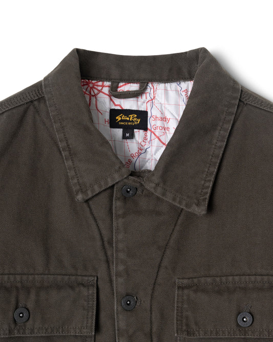 Lined Trucker Jacket (Charcoal Duck)