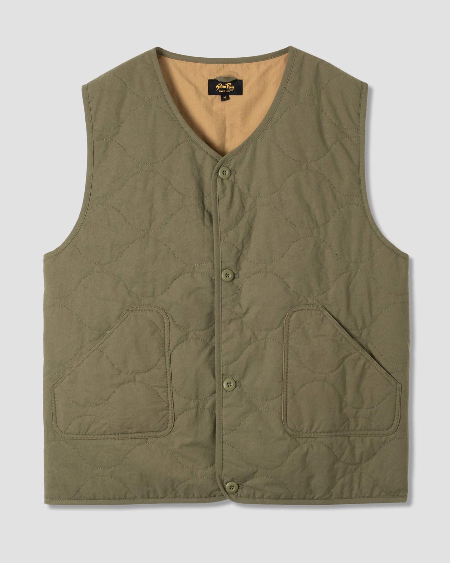 Gilet doublé (olive)