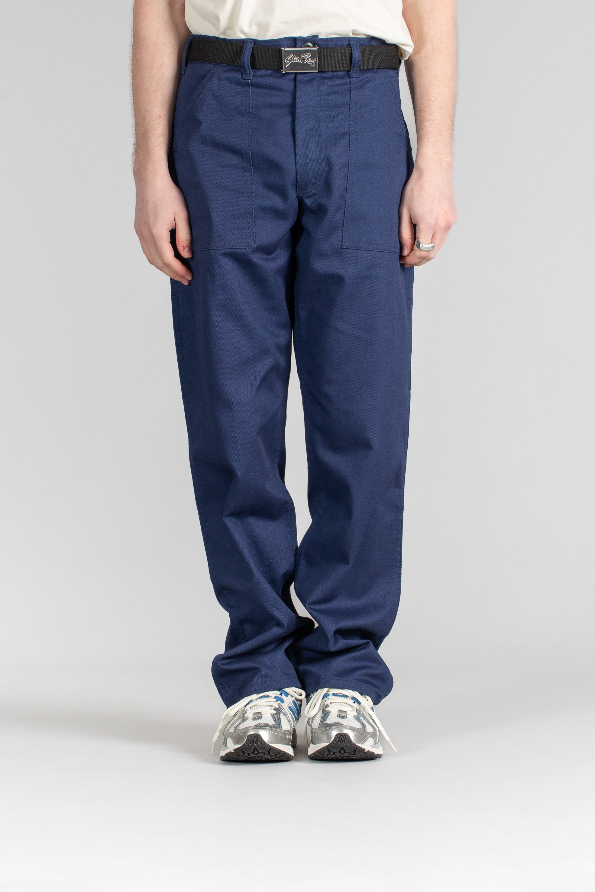 パンツ order loose twill pants blue navy order loose twill pants 