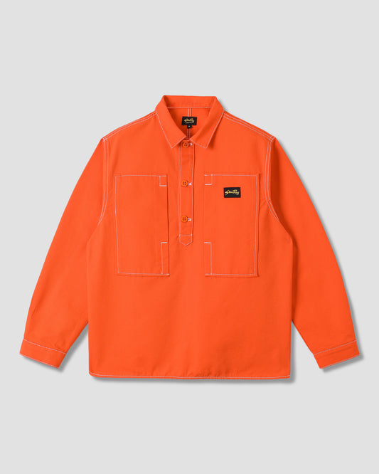 Painters Pop Over Shirt (Faded Red Bedford)