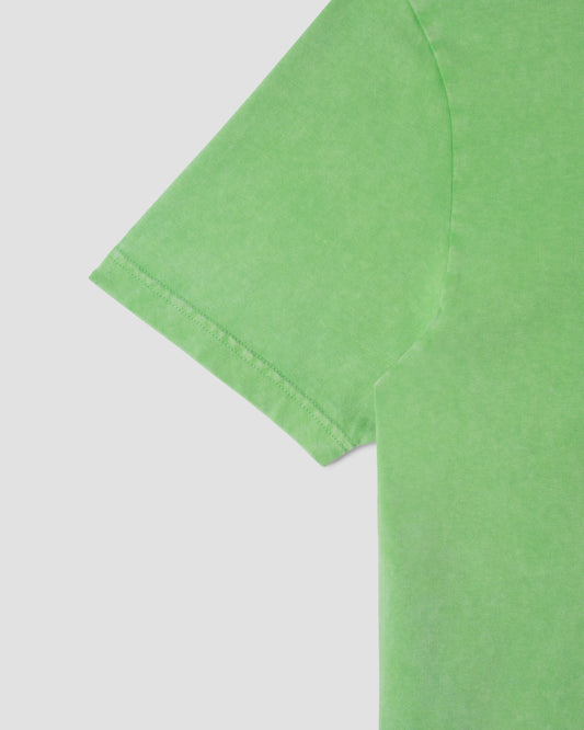 T-shirt à poche plaquée (lime délavé)