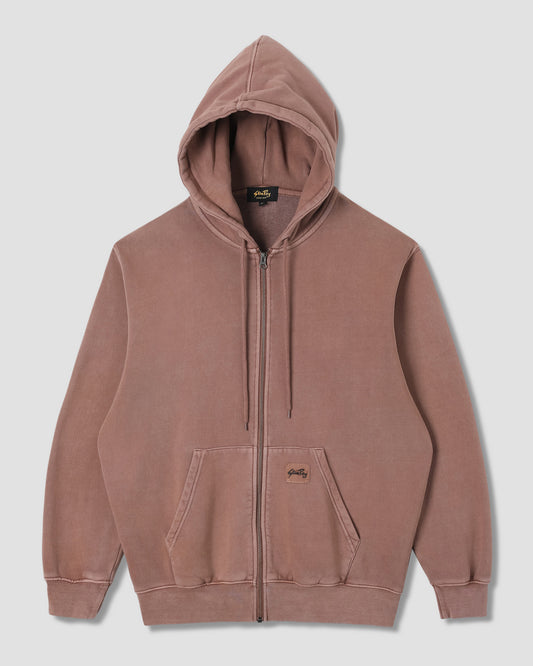 Patch Zip Hood (Washed Acorn)