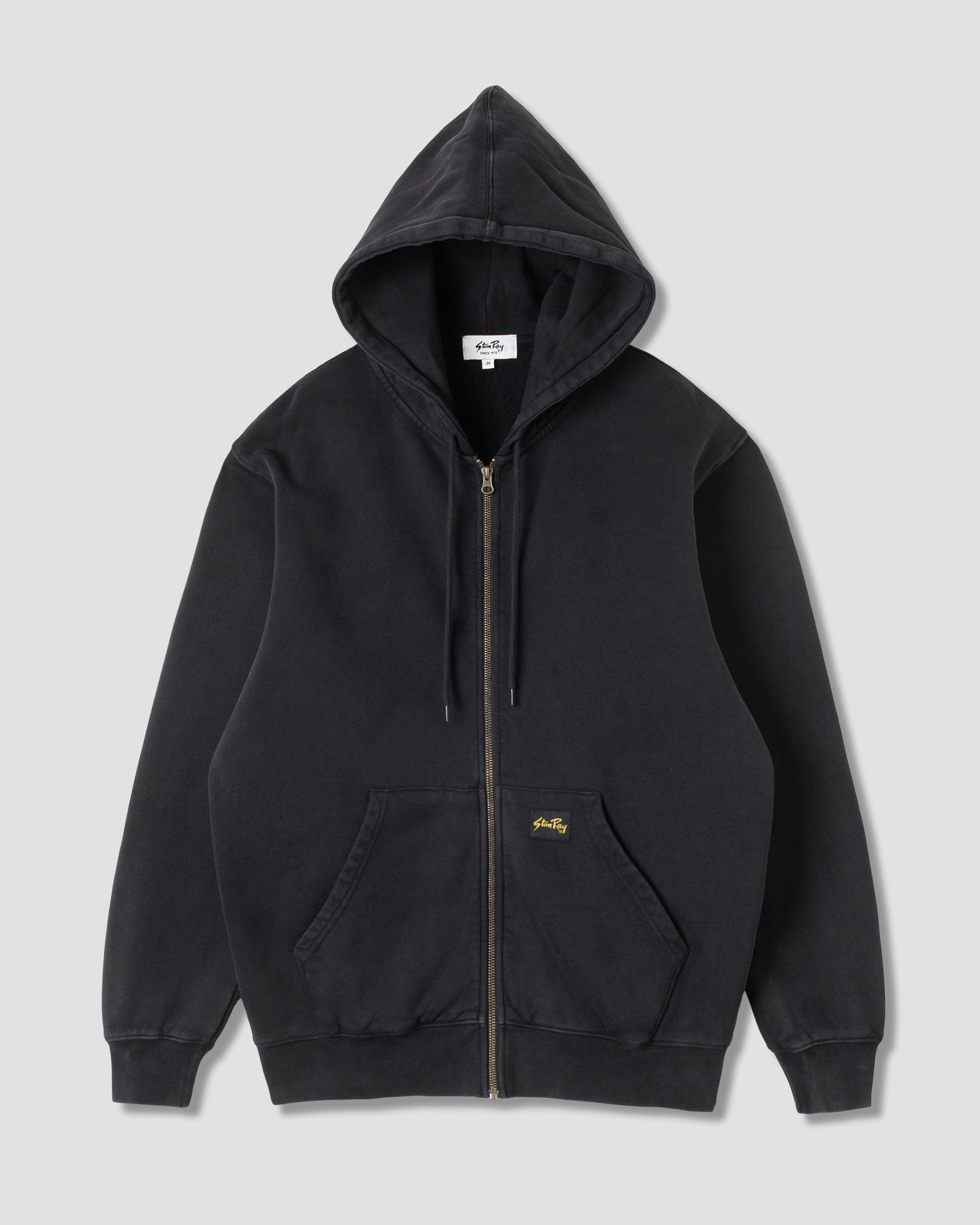 Capuche avec fermeture éclair (noir délavé) AW24
