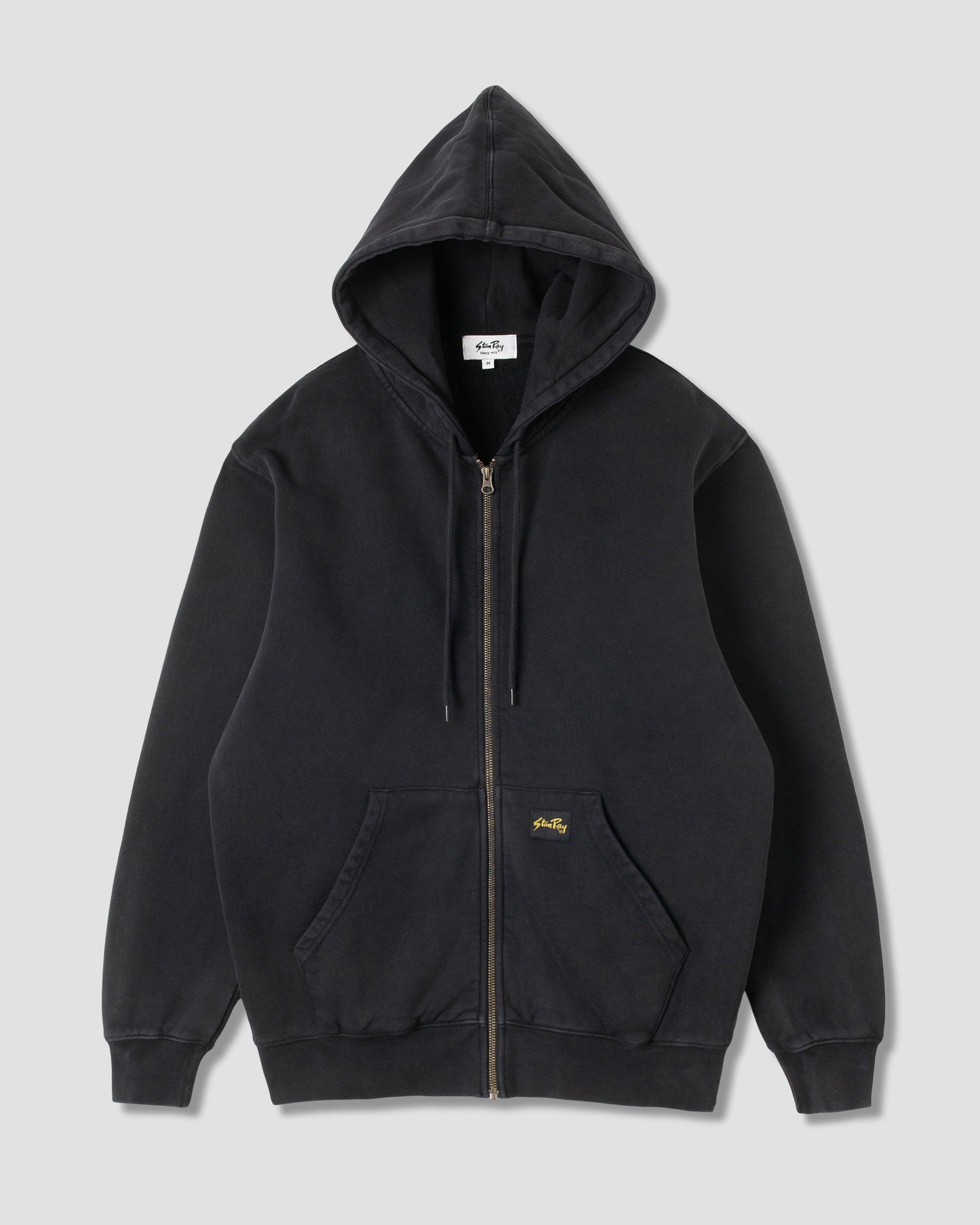 Capuche avec fermeture éclair (noir délavé) AW24