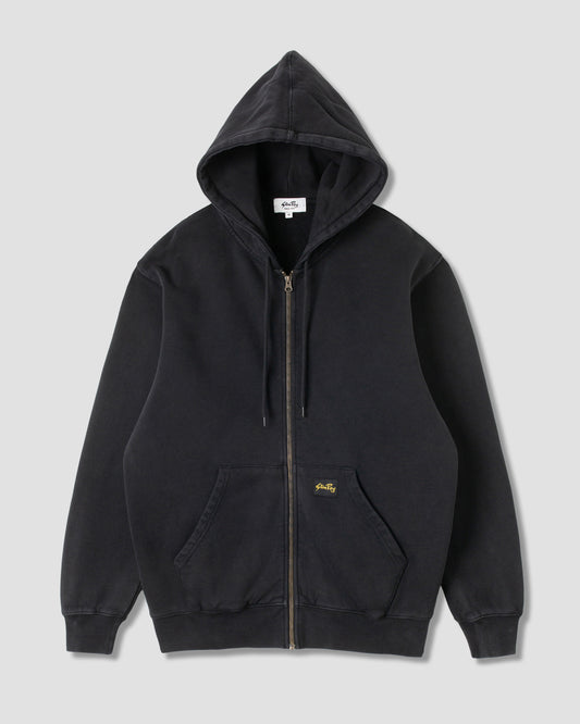Patch Zip Hood (Washed Black) AW24
