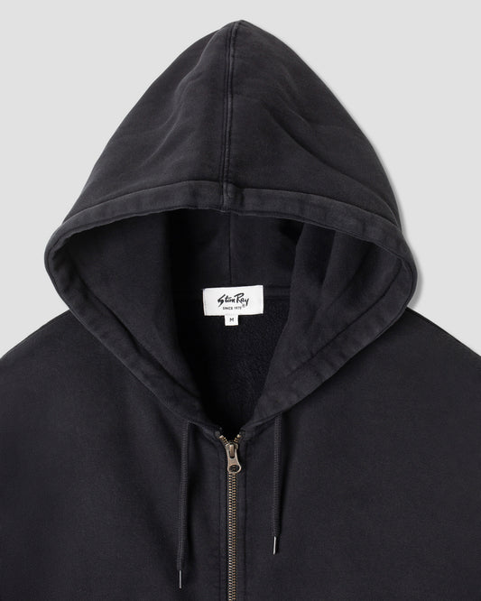 Patch Zip Hood (Washed Black) AW24