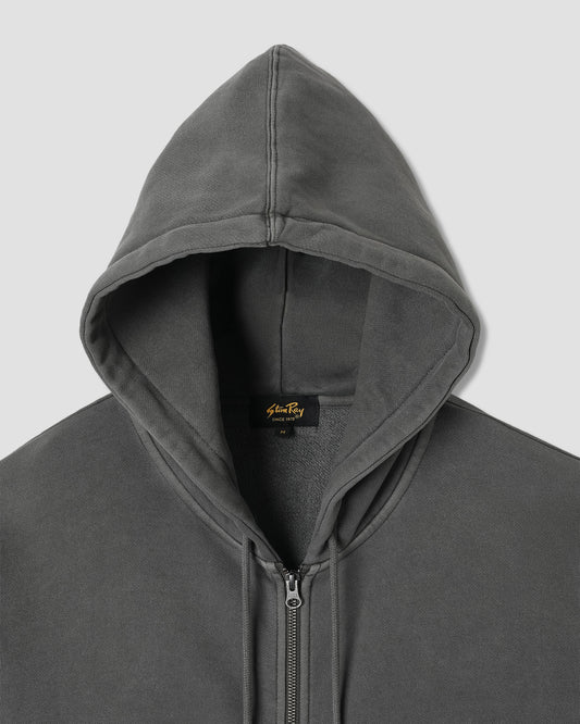 Patch Zip Hood (Washed Black)
