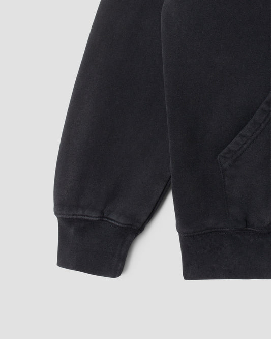 Patch Zip Hood (Washed Black) AW24