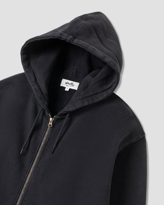 Patch Zip Hood (Washed Black) AW24