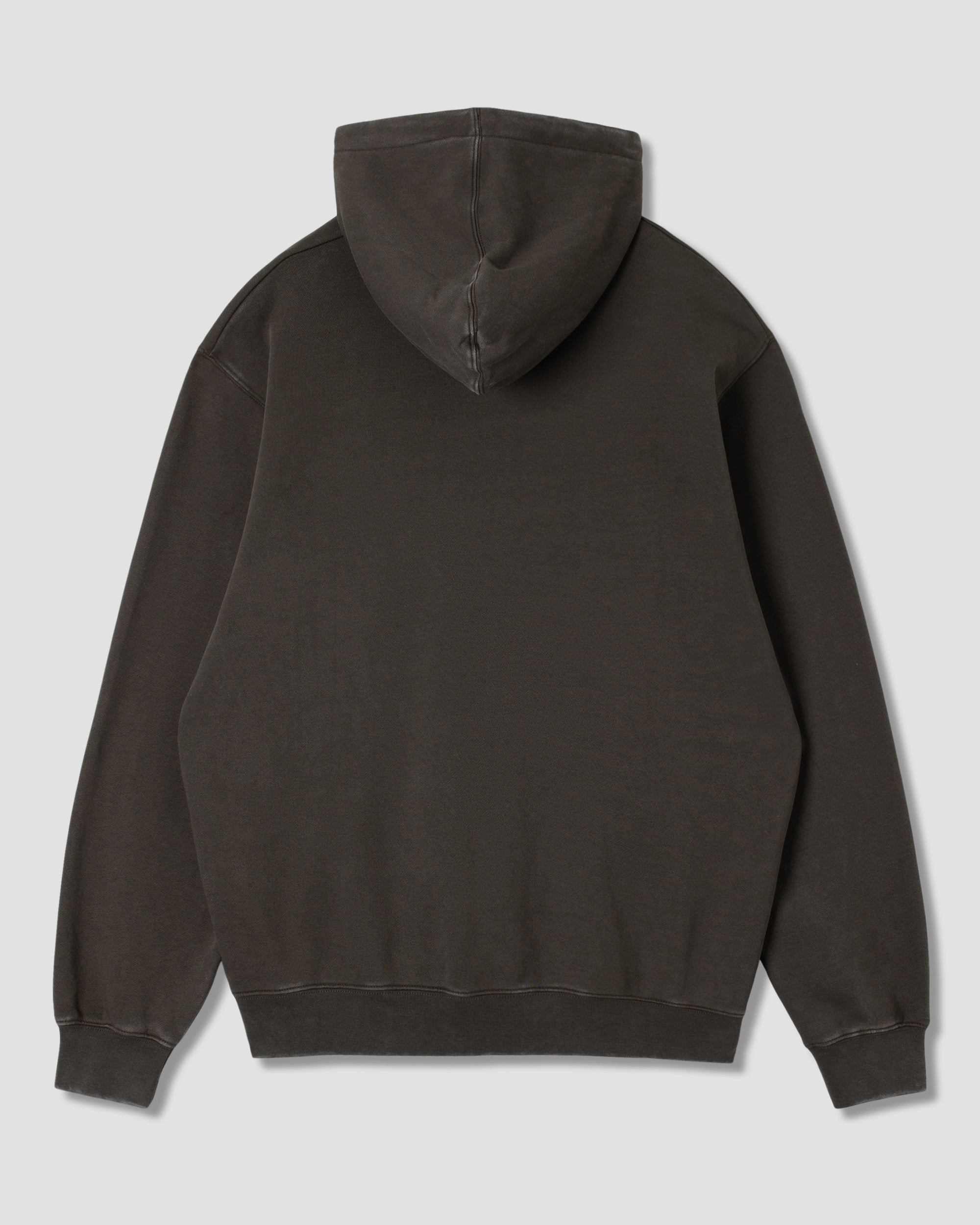 Kapuze mit Patch und Reißverschluss (verwaschenes Schwarz) Größe