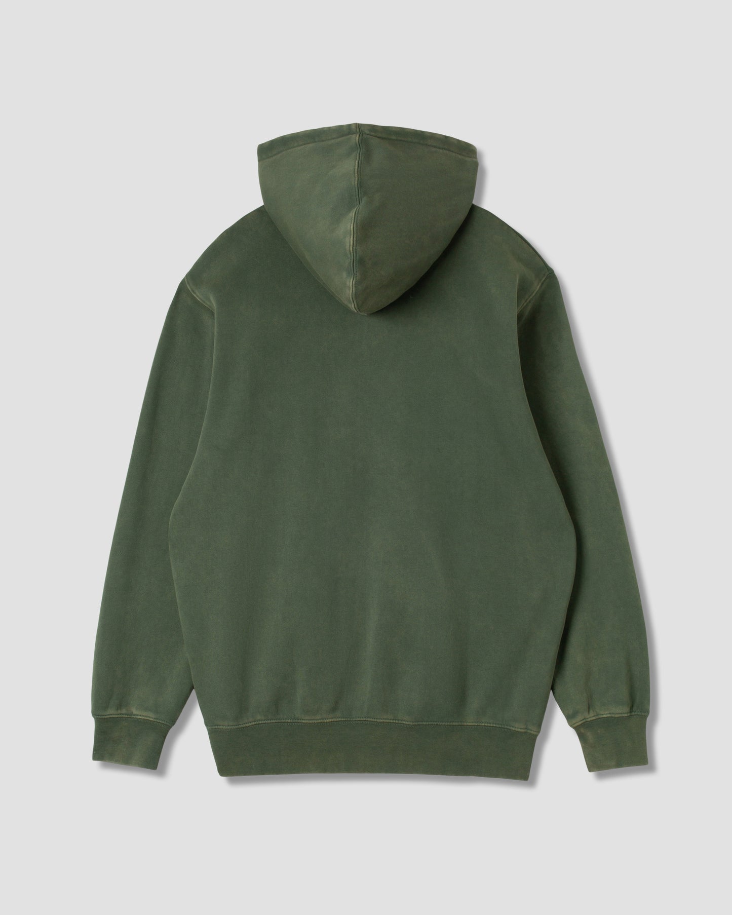 Capuche zippée avec patch (vert délavé)