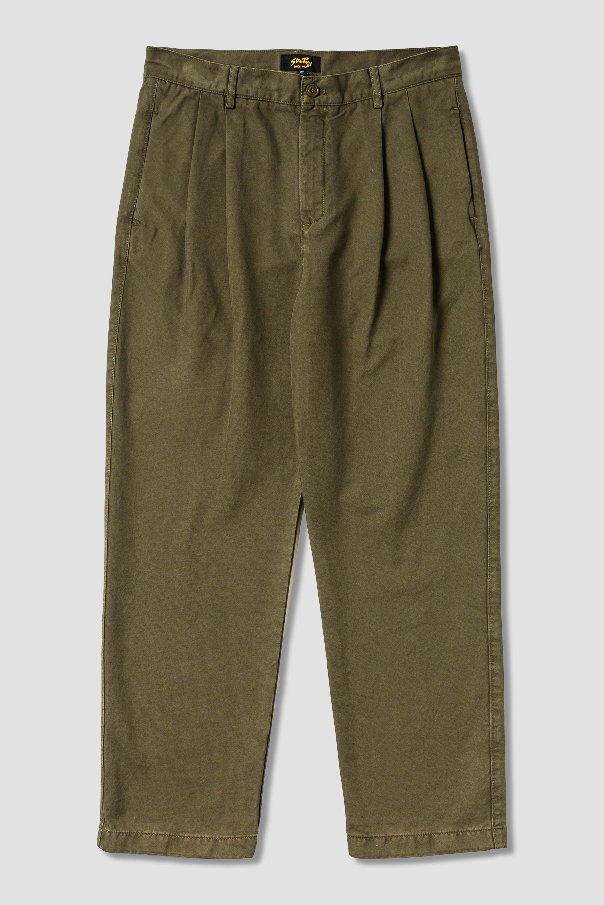 Pleated Chino (Olive Twill)