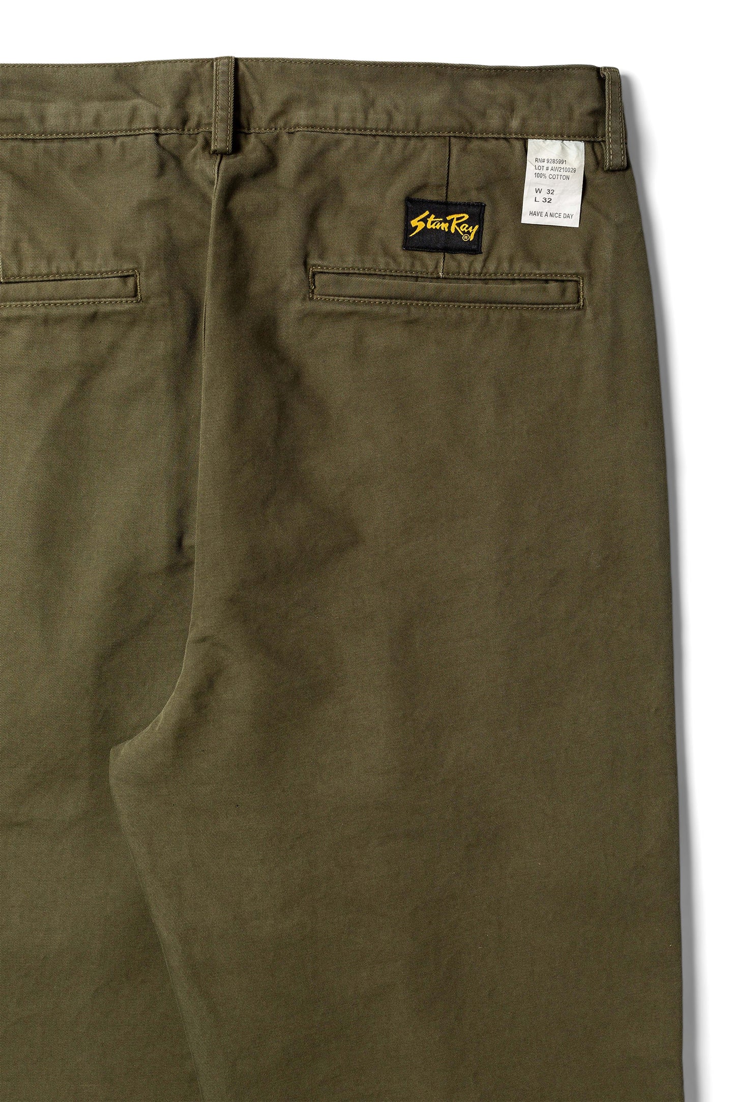 Pleated Chino (Olive Twill)