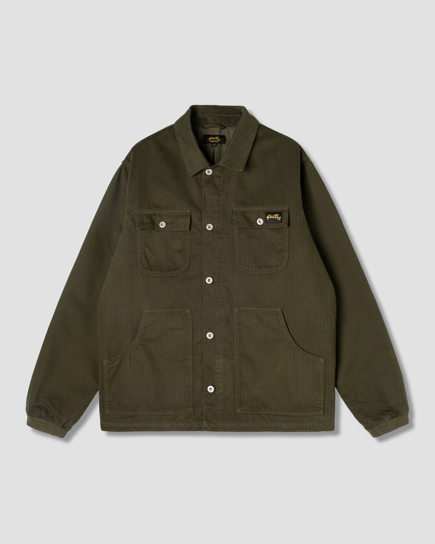 Pork Chop Jacket (Olive Herringbone)