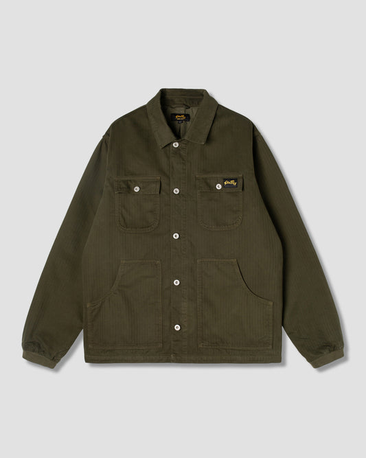 Pork Chop Jacket (Olive Herringbone)