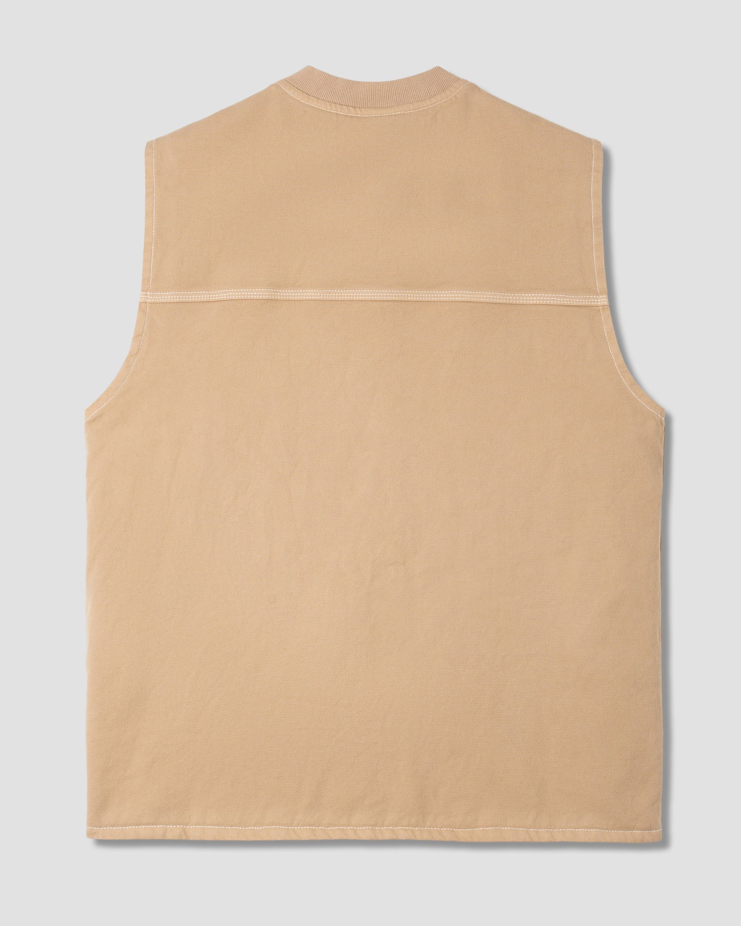 Weste mit Schweinekotelettmuster (Antikes Khaki-Entenmuster)