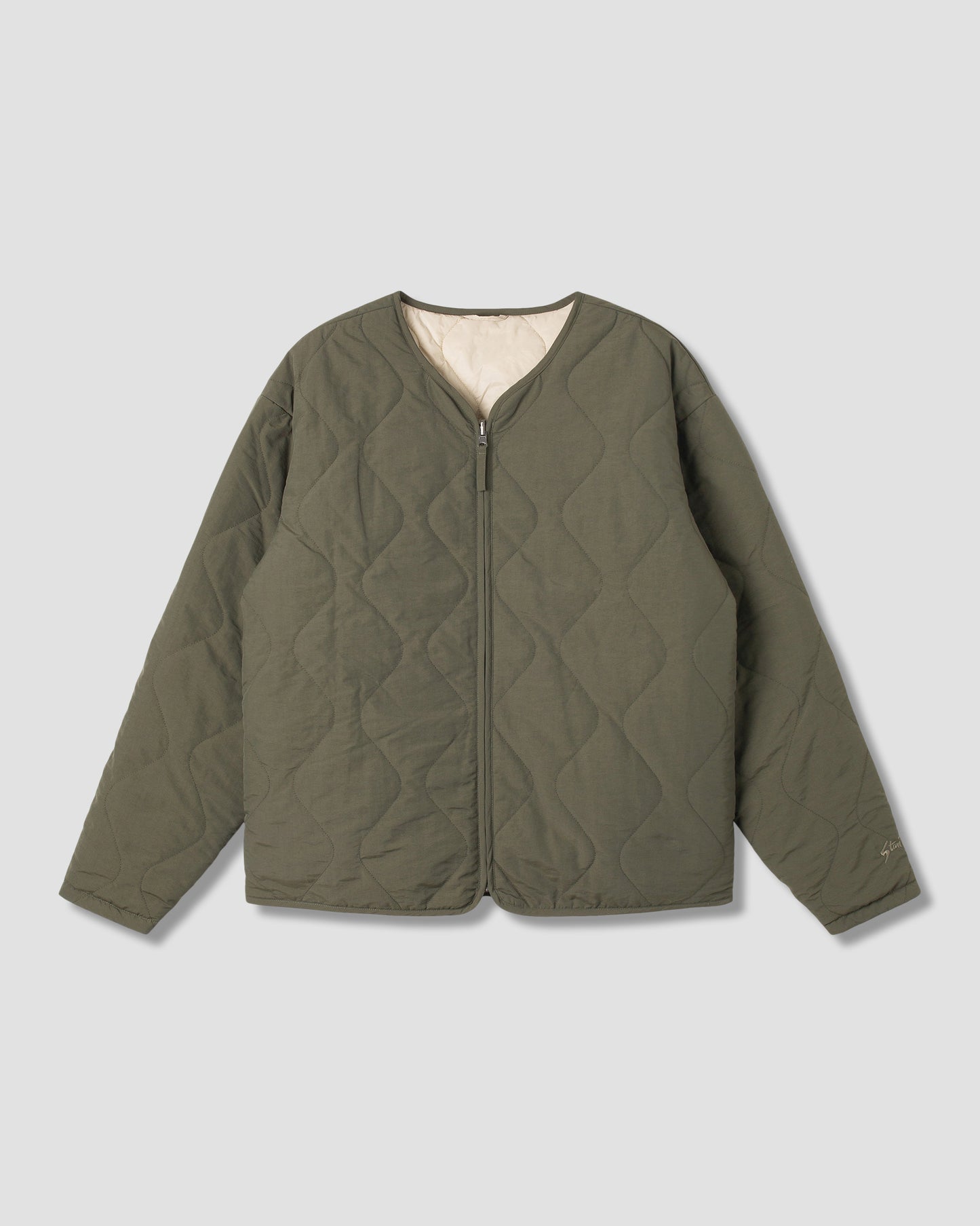 Veste matelassée réversible (olive)