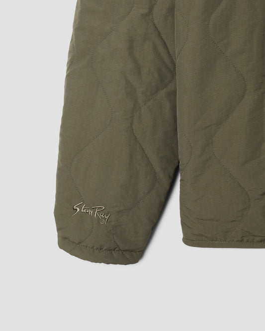 Quilted Liner Jacket (Olive Reversable)