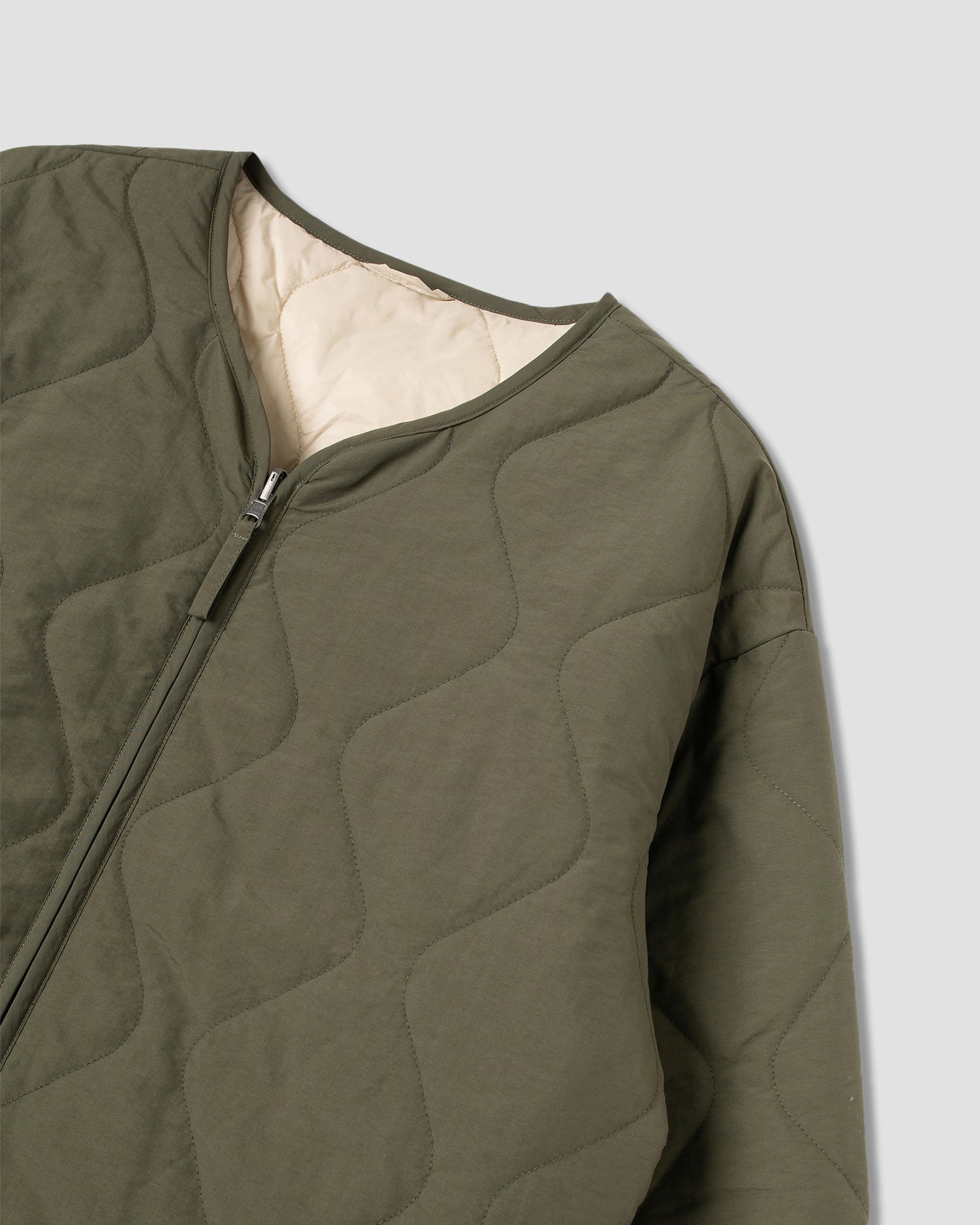 Veste matelassée réversible (olive)